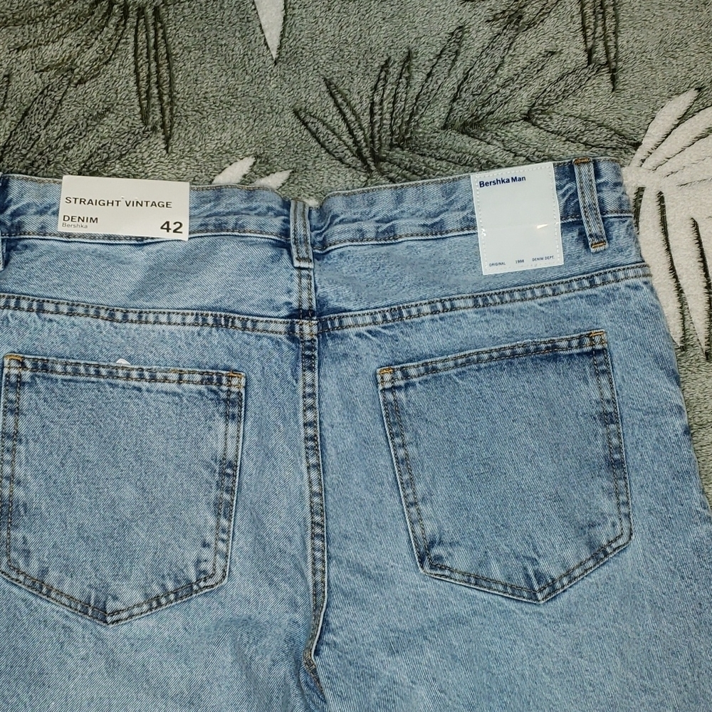 Bershka Straight Vintage Denim - Picture 2 of 5